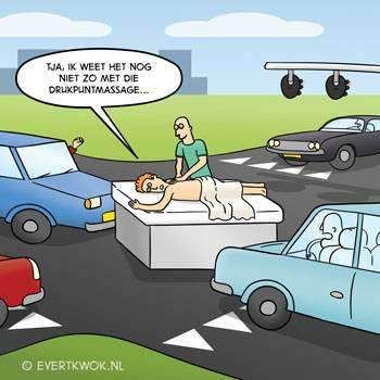 drukpunt massage cartoon