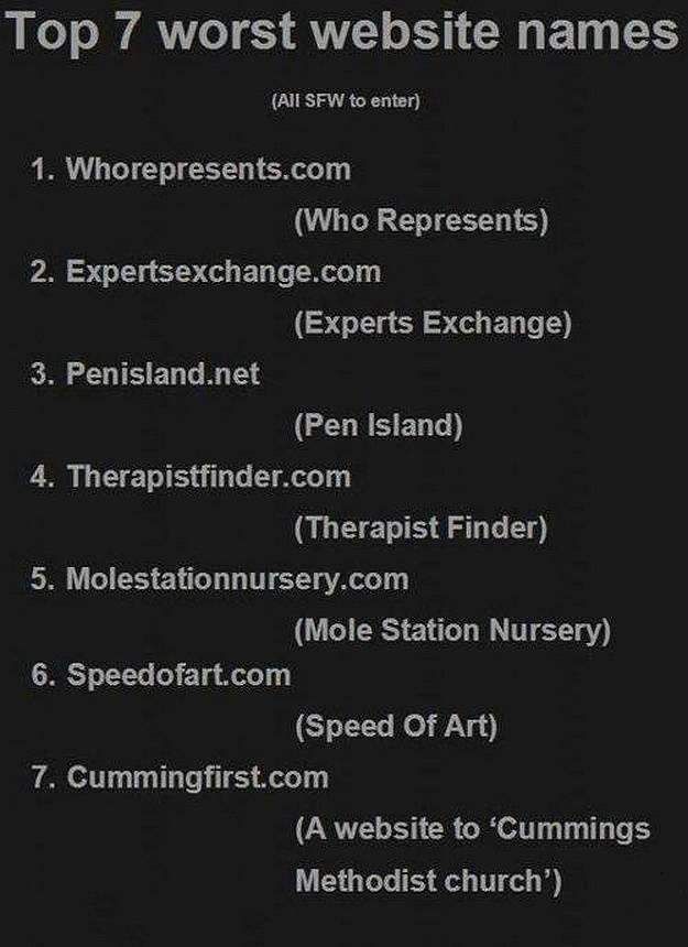7 worst website names