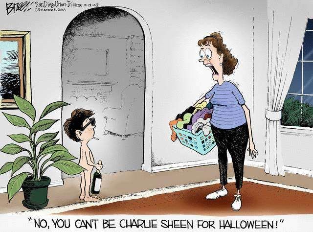 charlie sheen for halloween