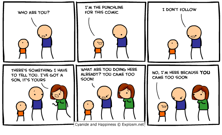 came too soon cyanide and happiness comic