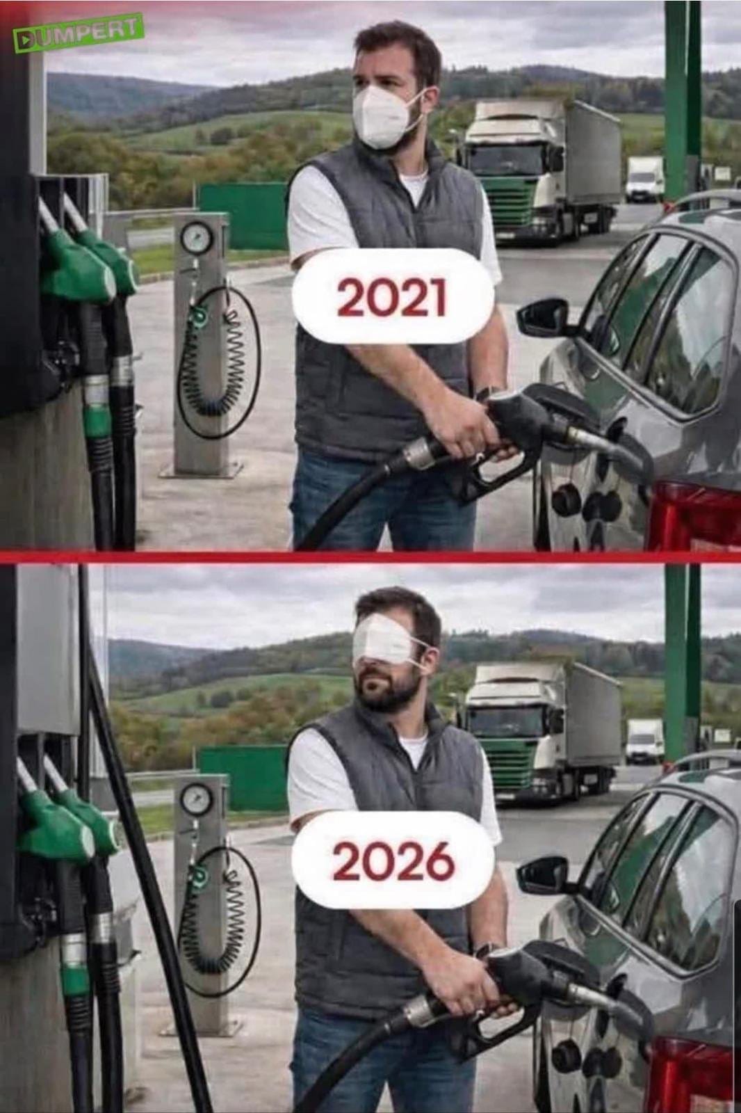 Stijgende brandstof prijzen meme